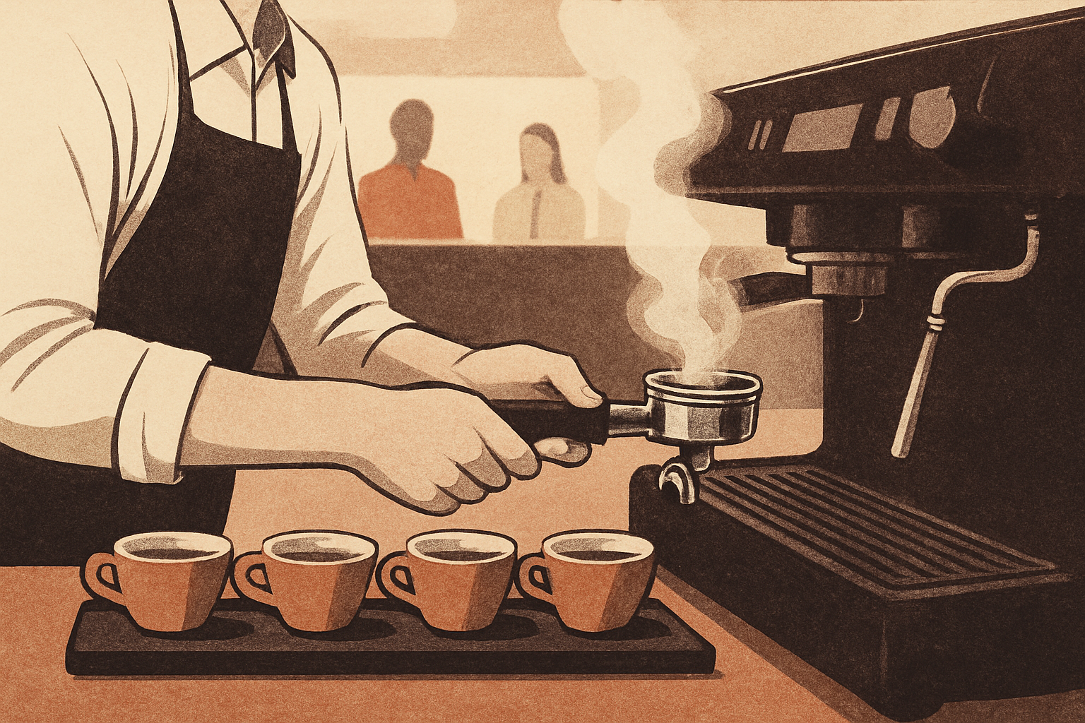 World Barista Championship — editorial illustration