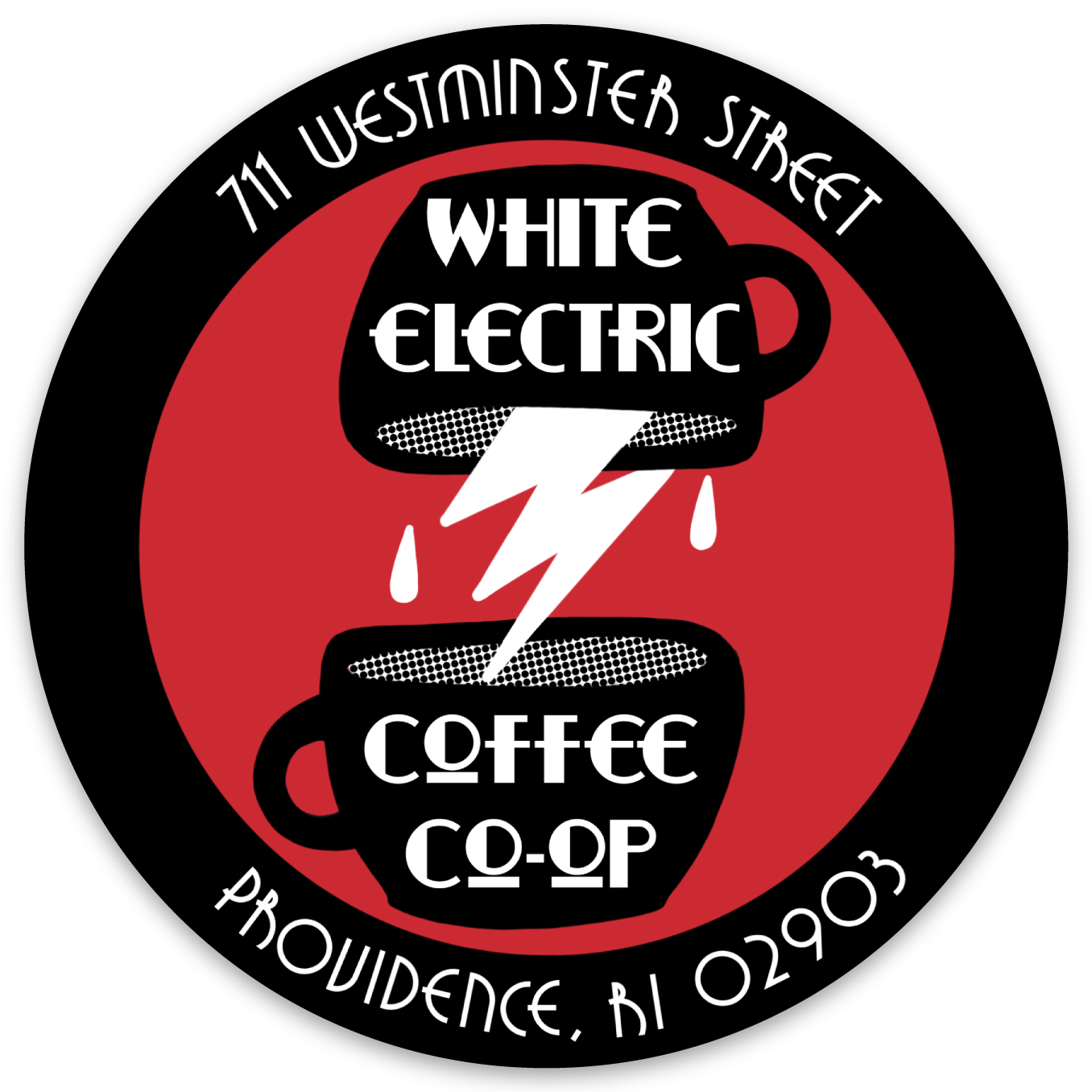 White Electric Coffee